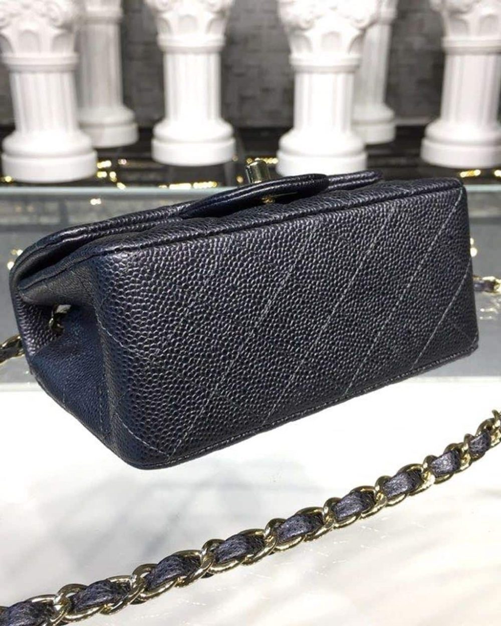 [REP 1:1] Chanel Mini Flap Bag Caviar Black For Women, Women's Bags, Shoulder And Crossbody Bags 6.7in/17cm A35200