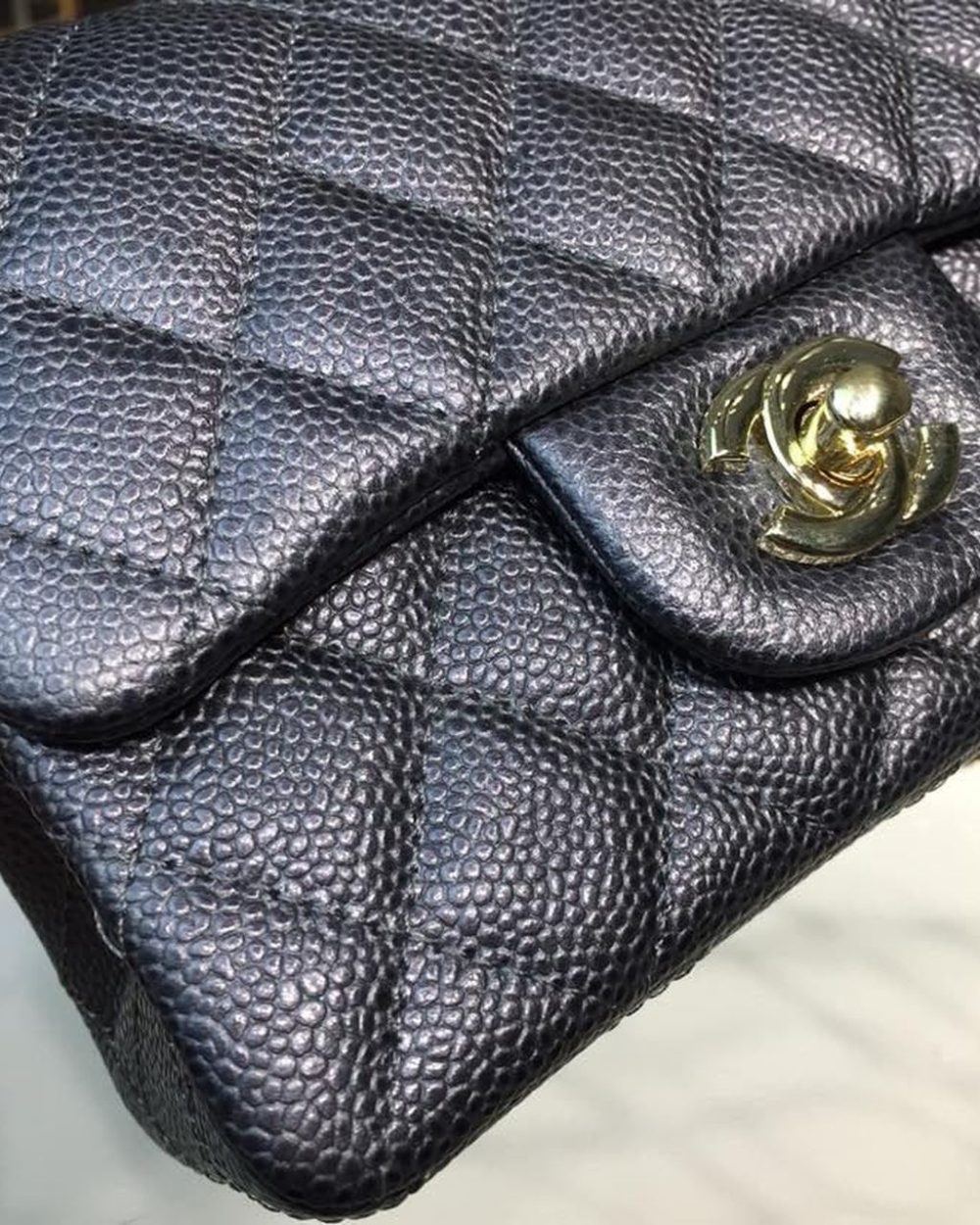 [REP 1:1] Chanel Mini Flap Bag Caviar Black For Women, Women's Bags, Shoulder And Crossbody Bags 6.7in/17cm A35200