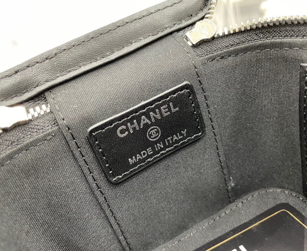 [REP 1:1] Chanel Mini Vanity Bag Black/White For Women 11cm / 4.3in