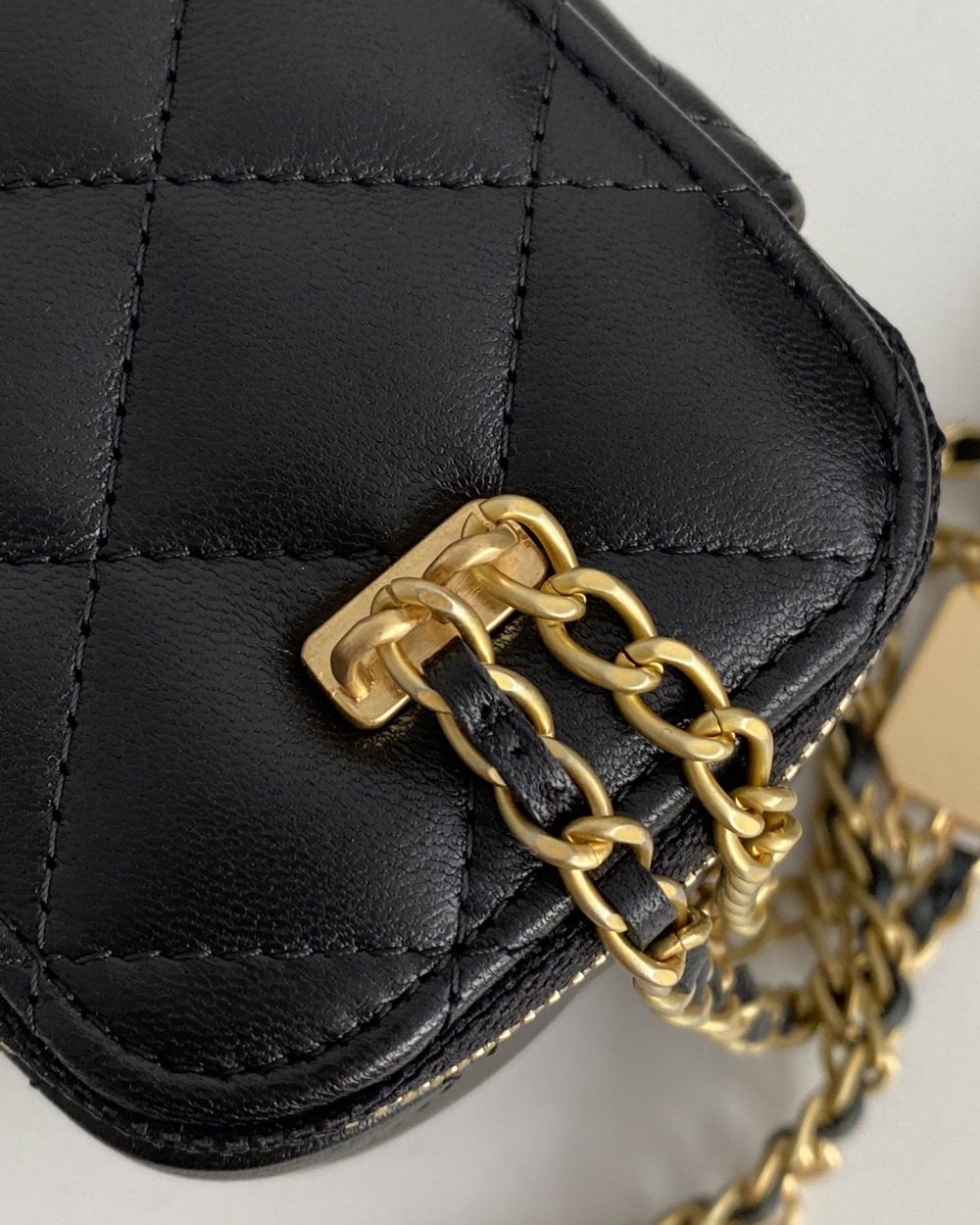 [REP 1:1] Chanel Small Vanity With Chain Black For Women, Women's Bags 4.3in/11cm