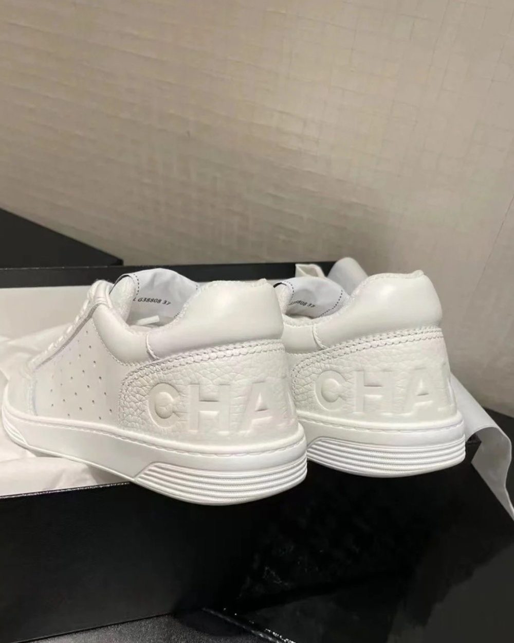 Chanel Sneakers White For Women, Women's Shoes 0.4in/1cm G39225