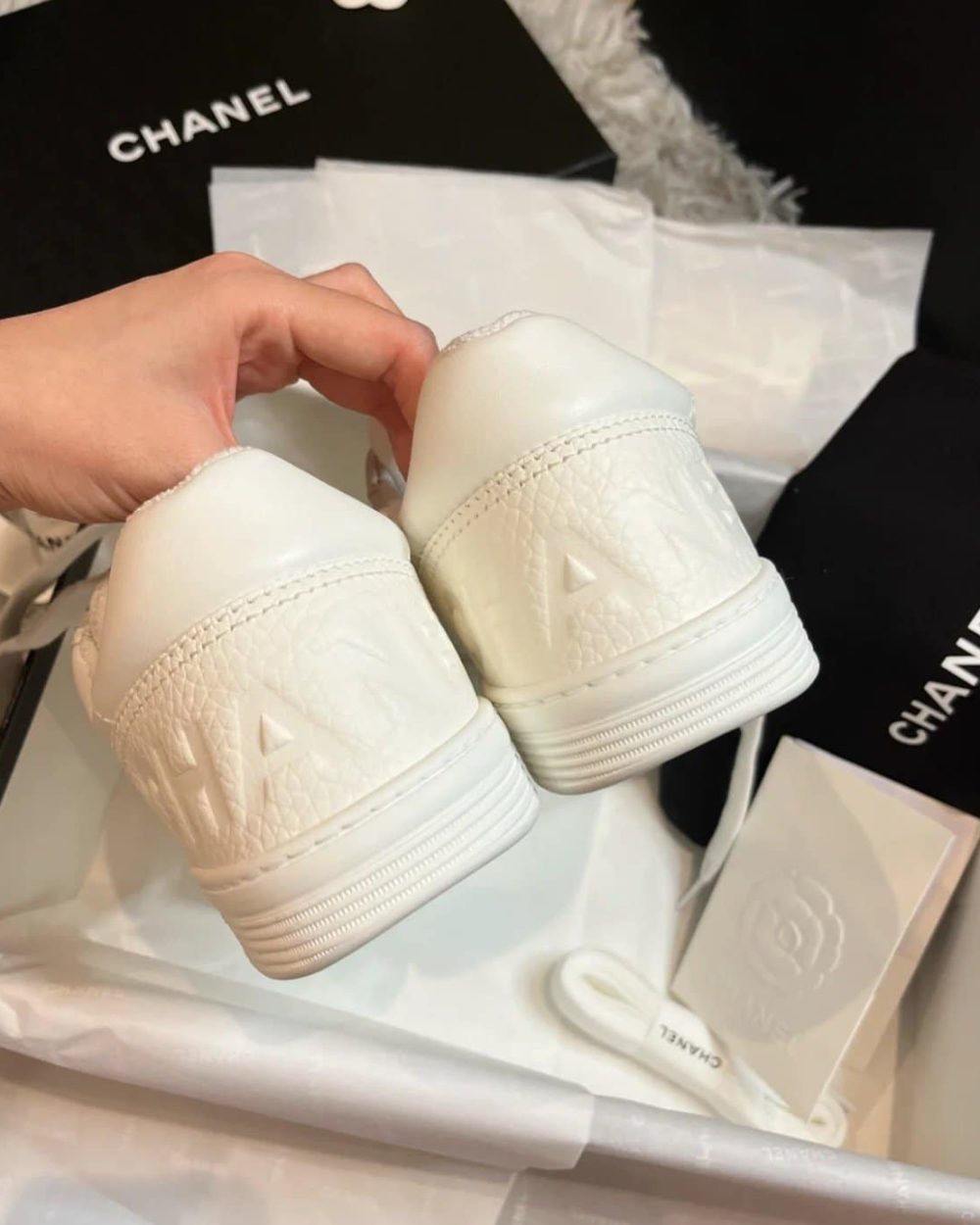 Chanel Sneakers White For Women, Women's Shoes 0.4in/1cm G39225