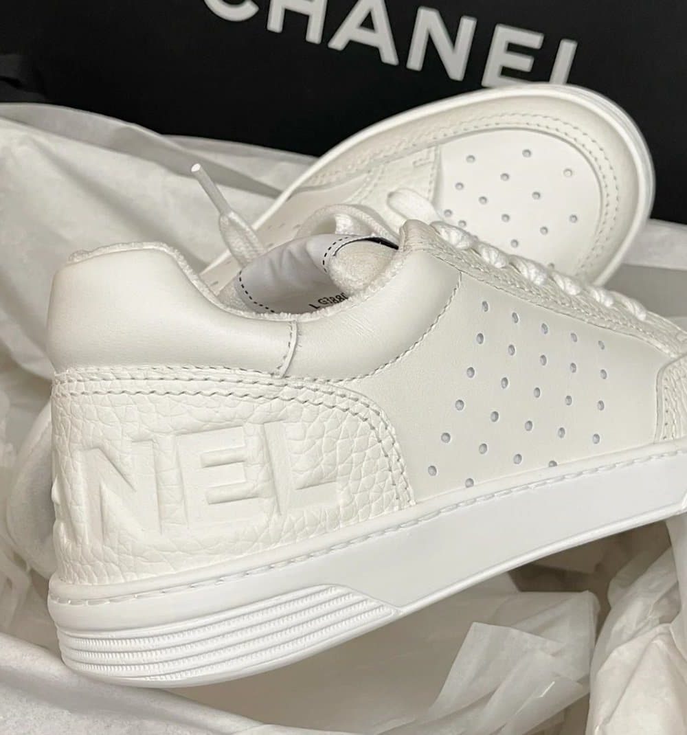 Chanel Sneakers White For Women, Women's Shoes 0.4in/1cm G39225