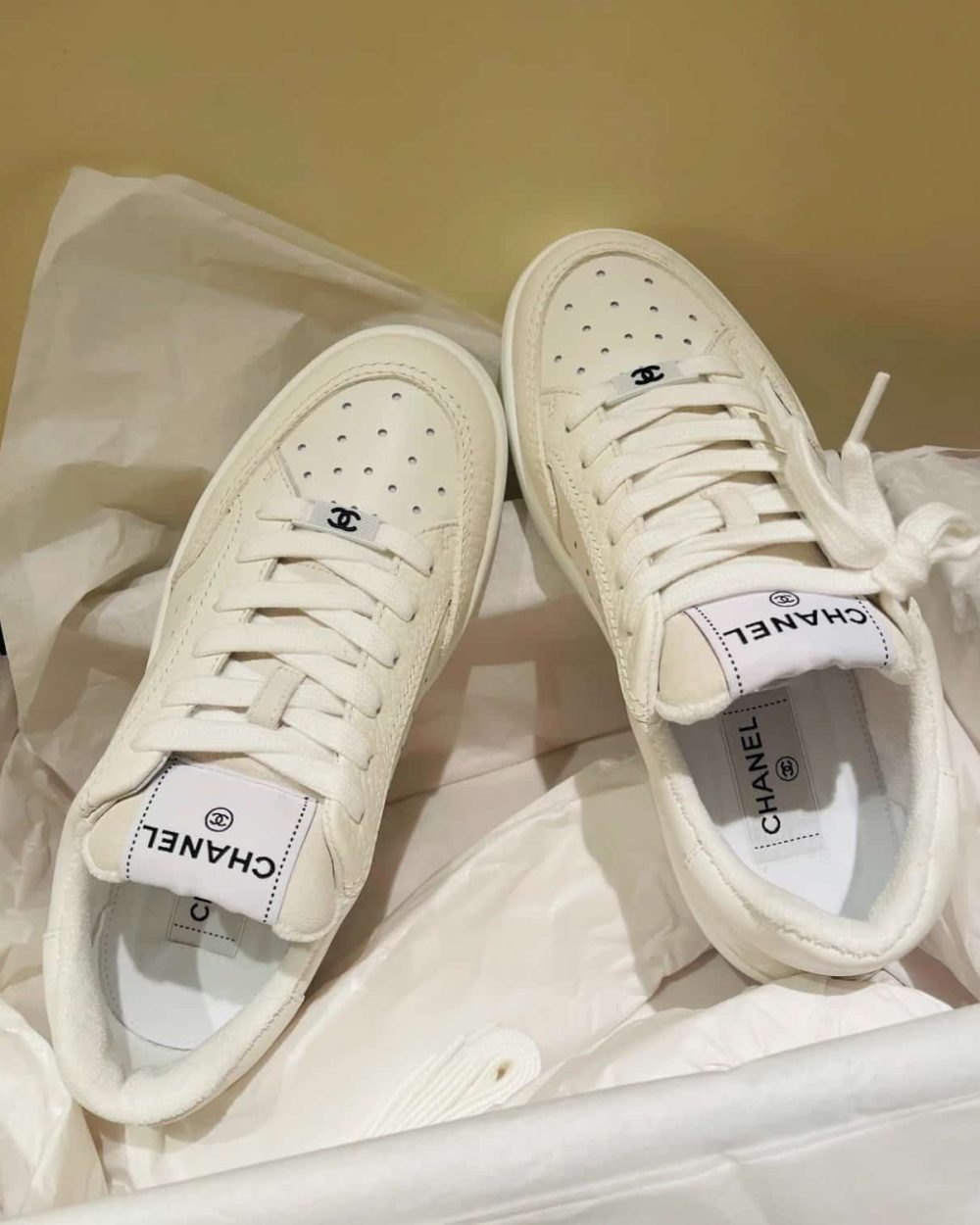 Chanel Sneakers White For Women, Women's Shoes 0.4in/1cm G39225