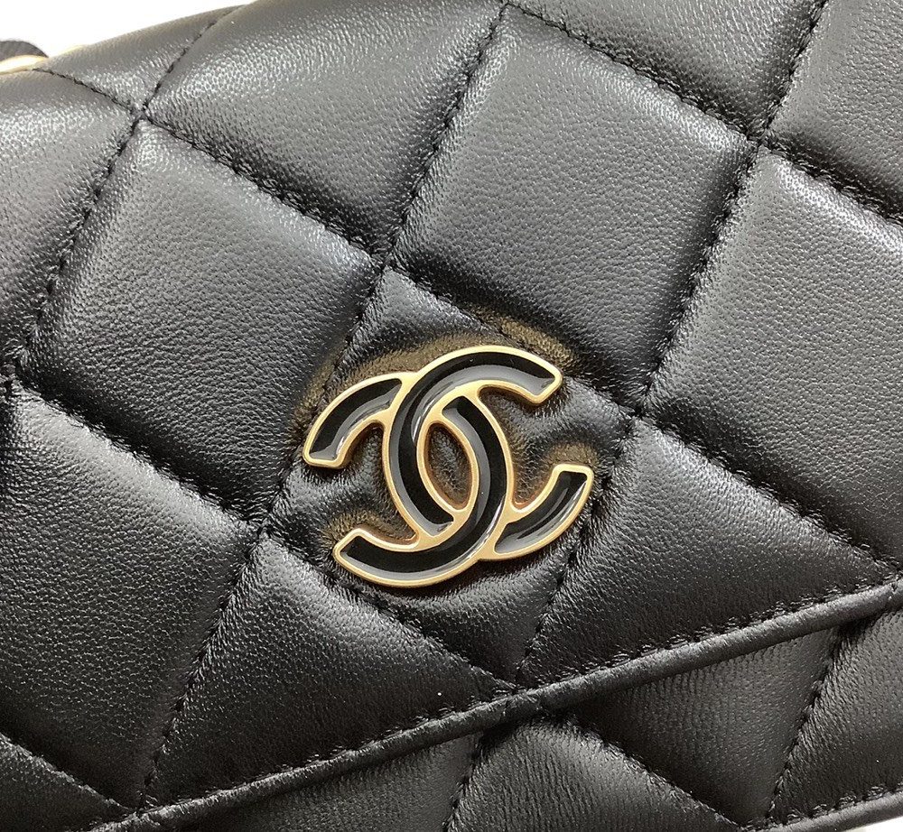 [REP 1:1] Chanel Spring And Summer 22C Black For Women, Women's Bags 6.1in/15.5cm
