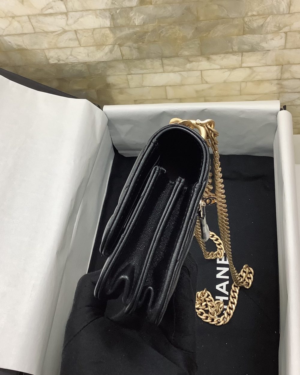 [REP 1:1] Chanel Spring And Summer 22C Black For Women, Women's Bags 6.1in/15.5cm