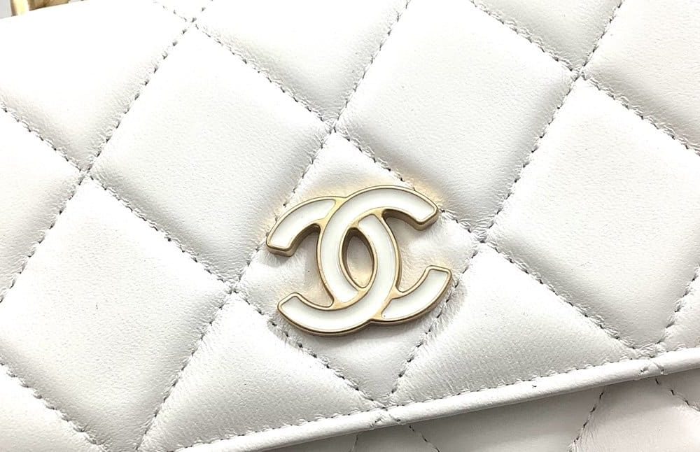 [REP 1:1] Chanel Spring And Summer 22C White For Women, Women's Bags 6.1in/15.5cm