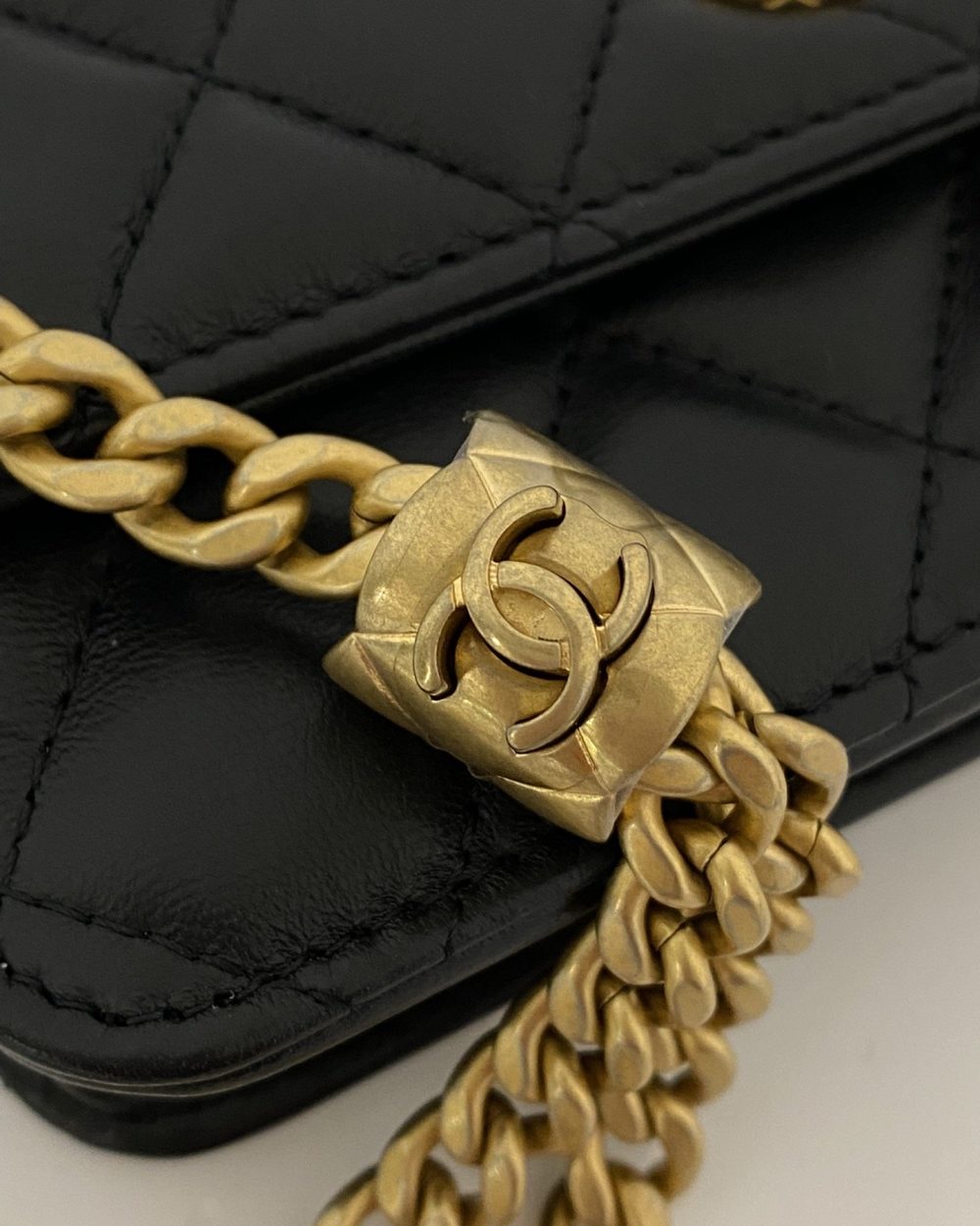 [REP 1:1] Chanel Wallet With Strap Black For Women, Women's Bags 6.7in/17cm