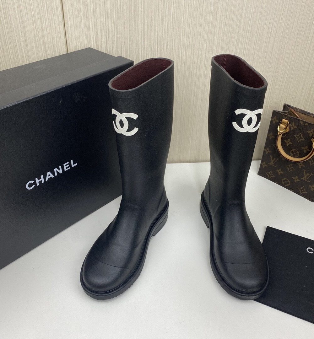 Chanel Women's High Boots Black For Women G39620 X56326 94305