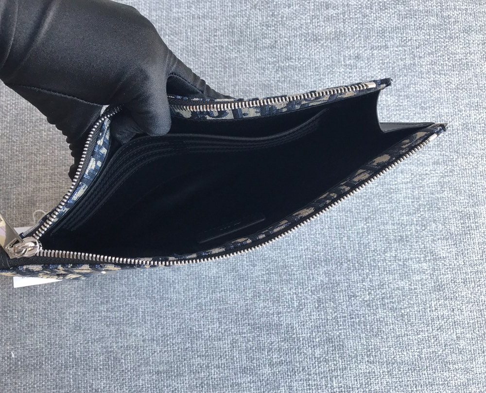 1:1 Replica Christian Dior A5 Pouch Black Unisex 10.5in/27cm CD 2ESCA338YSE_H03E