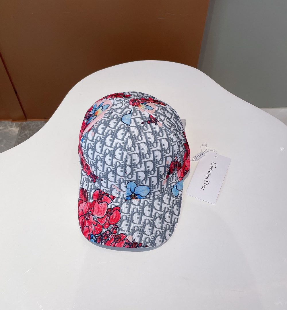Christian Dior Baseball Cap White/Pink Cap