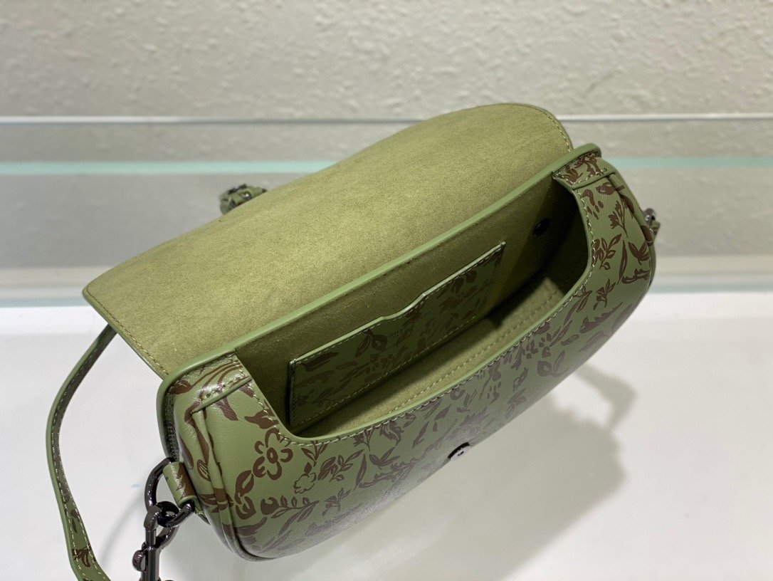 1:1 Replica Christian Dior Bobby East-West Bag Green, For Women, Women’s Handbags 8.5in/21cm CD - Image 6