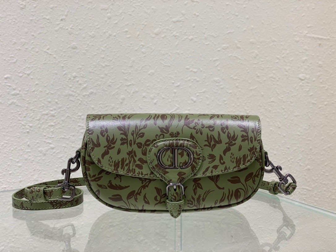 1:1 Replica Christian Dior Bobby East-West Bag Green, For Women, Women’s Handbags 8.5in/21cm CD - Image 3