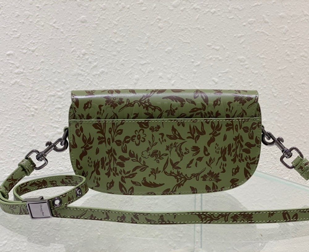 1:1 Replica Christian Dior Bobby East-West Bag Green, For Women, Women’s Handbags 8.5in/21cm CD