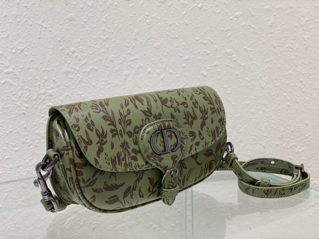 1:1 Replica Christian Dior Bobby East-West Bag Green, For Women, Women’s Handbags 8.5in/21cm CD - Image 4
