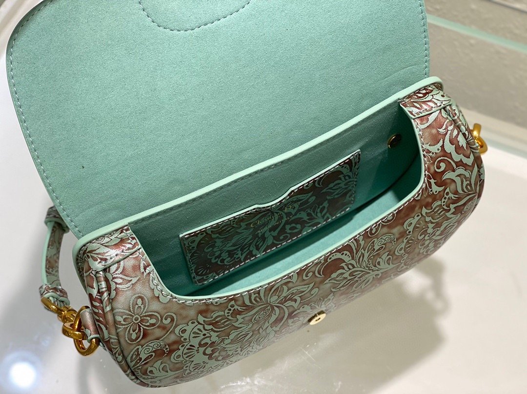 1:1 Replica Christian Dior Bobby East-West Bag Turquoise, For Women, Women’s Handbags 8.5in/21cm CD - Image 8