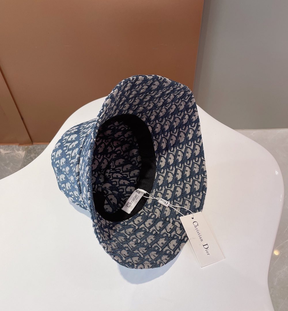Christian Dior Bucket Hat Dark Blue Hat