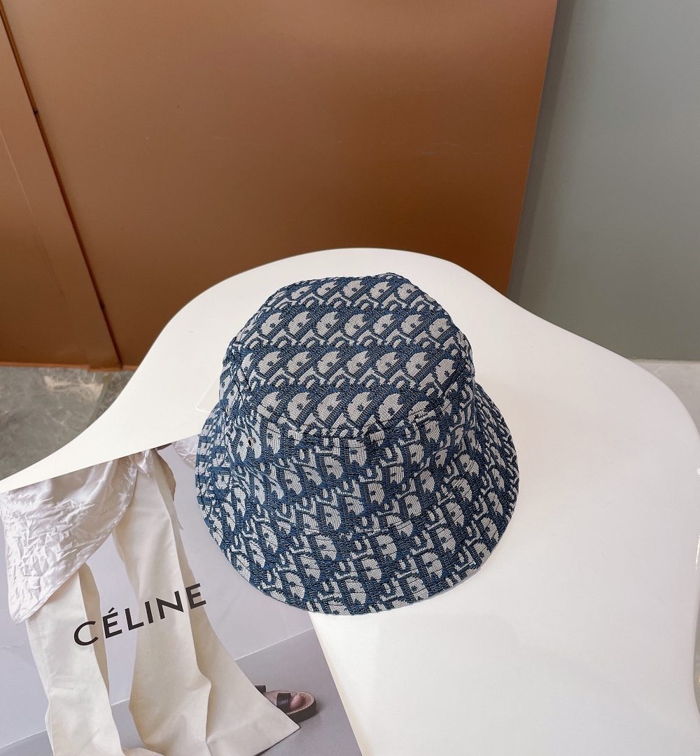 Christian Dior Bucket Hat Dark Blue Hat