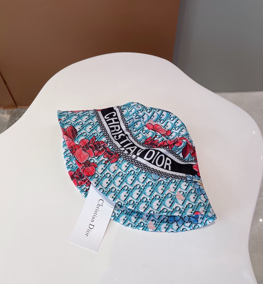 Christian Dior Bucket Hat Light Blue Hat