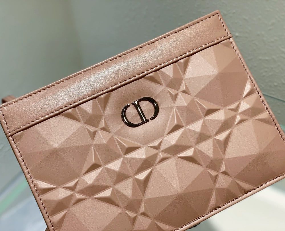 1:1 Replica Christian Dior Caro Zipped Pouch With Chain Pink, For Women, Women’s Handbags 7.5in/19cm CD