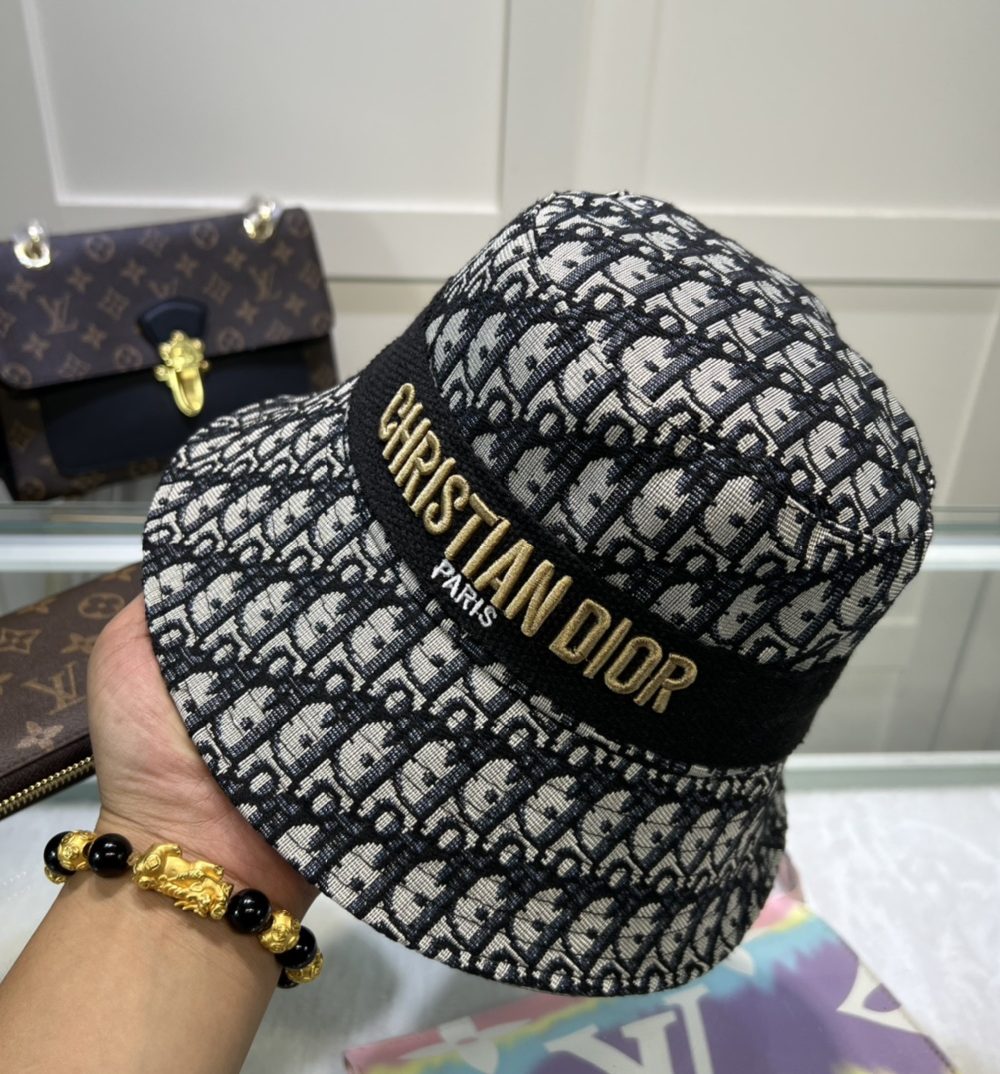 Christian Dior Dioresort Big Brim Hat Black Hat