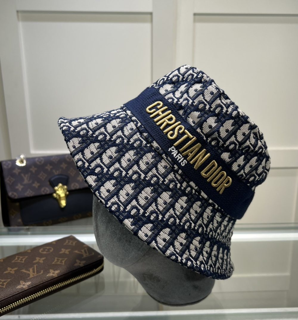 Christian Dior Dioresort Big Brim Hat Dark Blue Hat