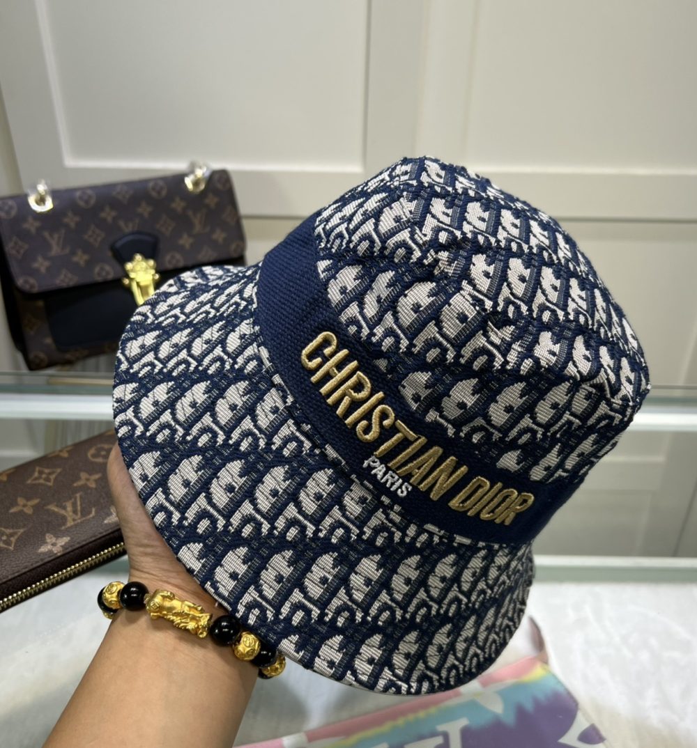 Christian Dior Dioresort Big Brim Hat Dark Blue Hat