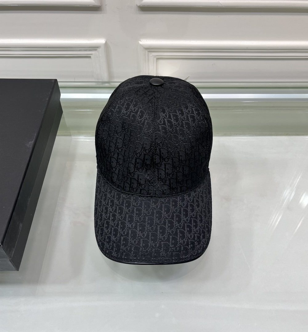 Christian Dior Jack Dior Baseball Cap In Black