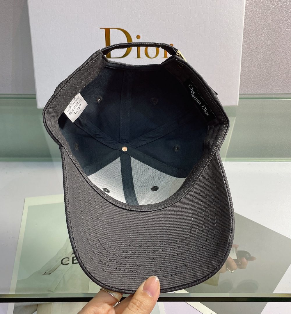 Christian Dior Jack Dior Baseball Cap In Black