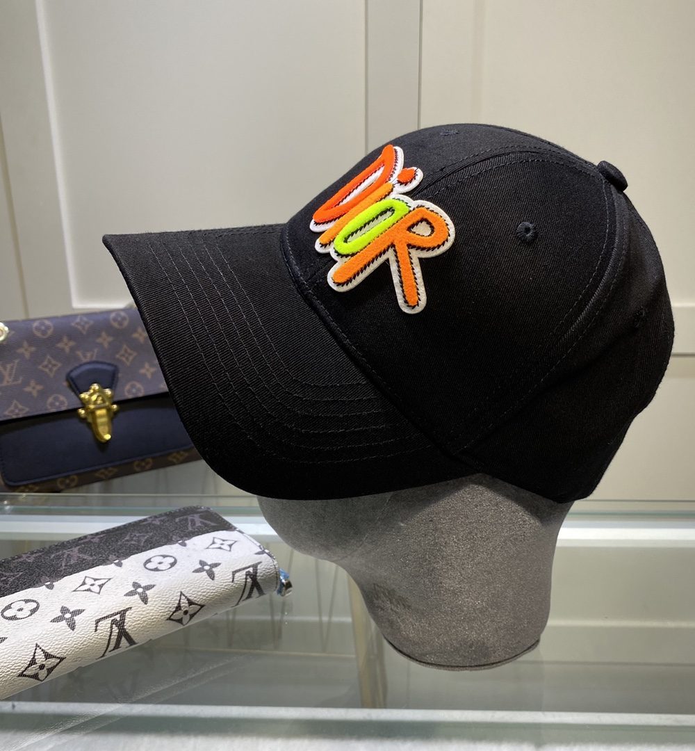 Christian Dior Jack Dior Baseball Cap In Black