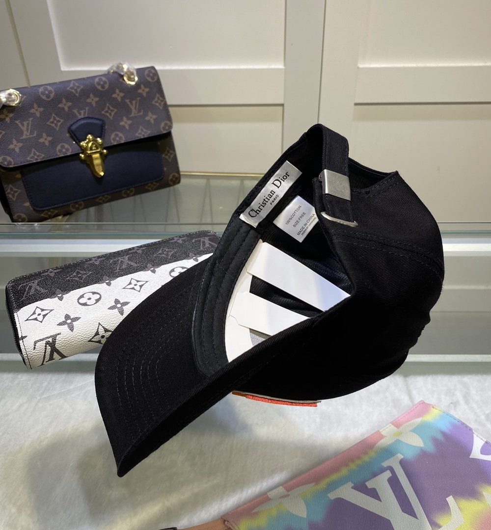 Christian Dior Jack Dior Baseball Cap In Black