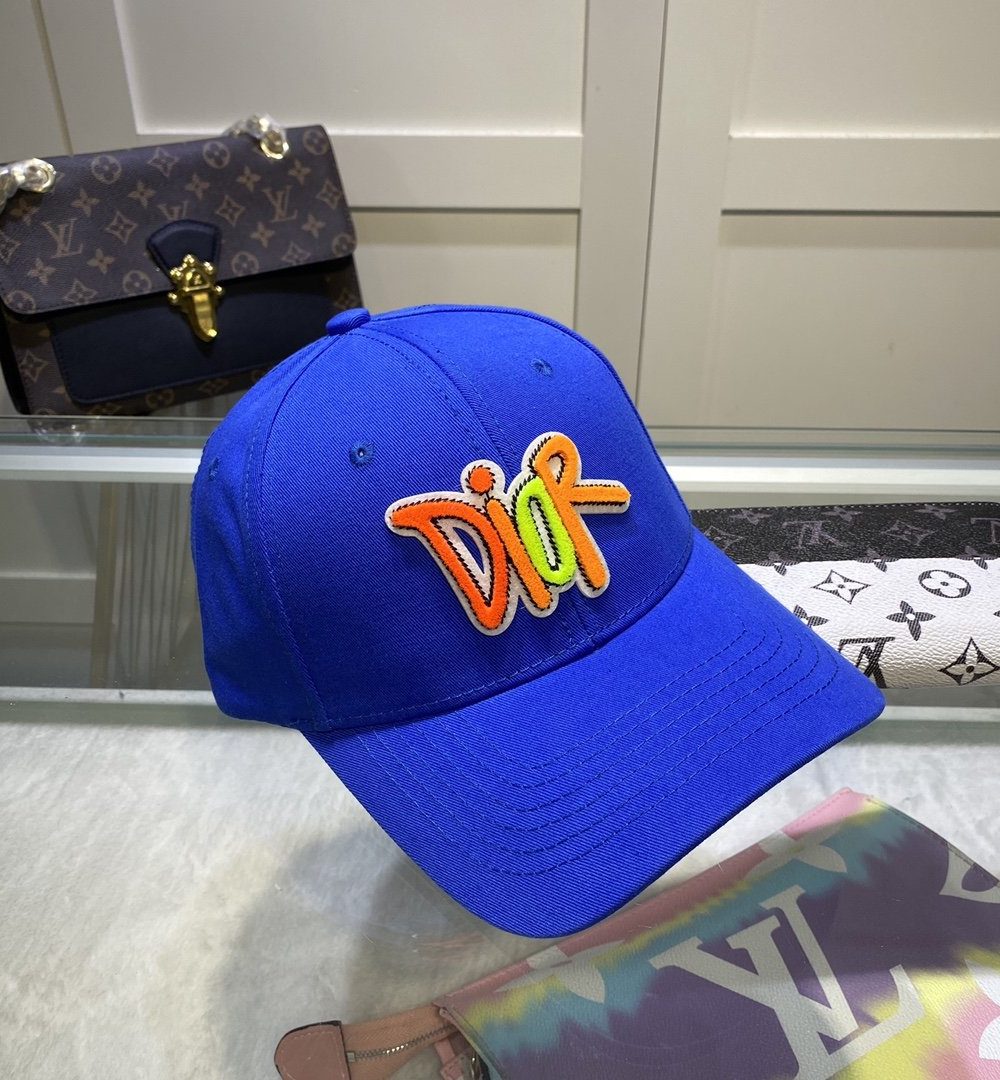 Christian Dior Jack Dior Baseball Cap In Blue
