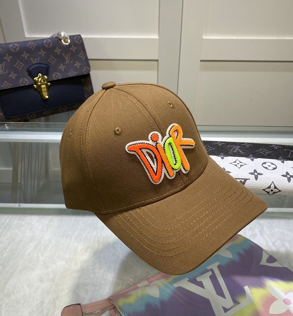 Christian Dior Jack Dior Baseball Cap In Brown