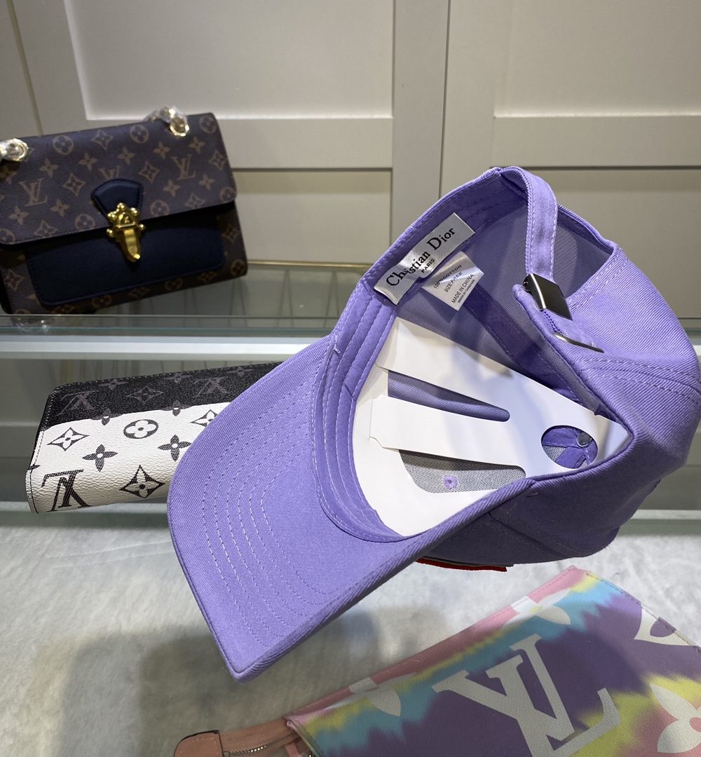 Christian Dior Jack Dior Baseball Cap In Purple