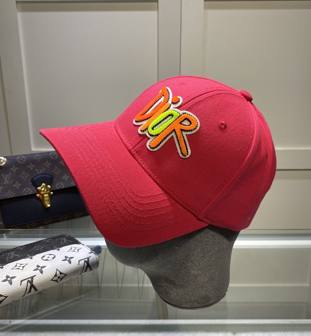Christian Dior Jack Dior Baseball Cap In Red