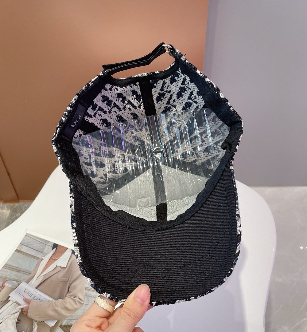 Christian Dior Jack Dior Baseball Cap White/Black Cap