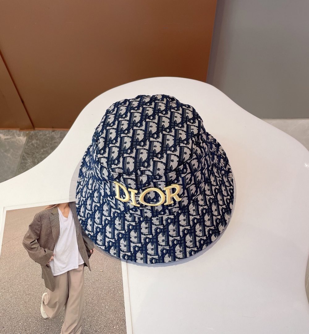 Christian Dior Jack Dior Bucket Hat Blue Hat