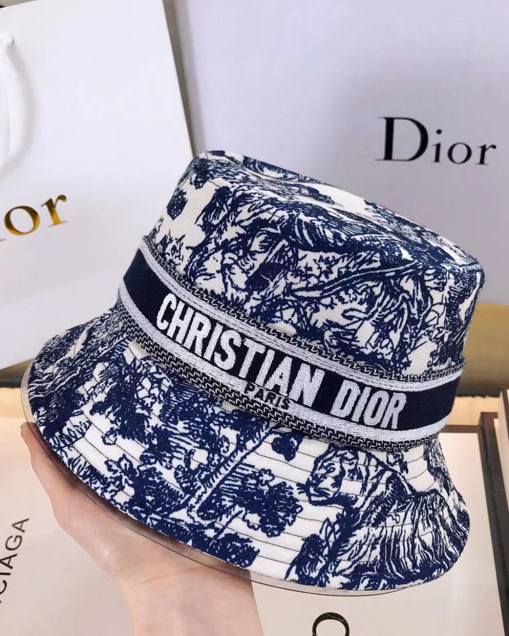 Christian Dior Jack Dior Bucket Hat With Multiple Color