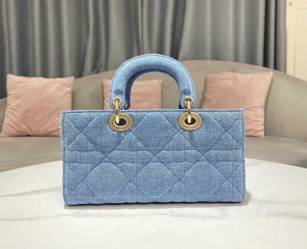 1:1 Replica Christian Dior Lady D-Joy Bag Blue, For Women, Women’s Handbags 26cm/10in CD M0540WTJA_M928