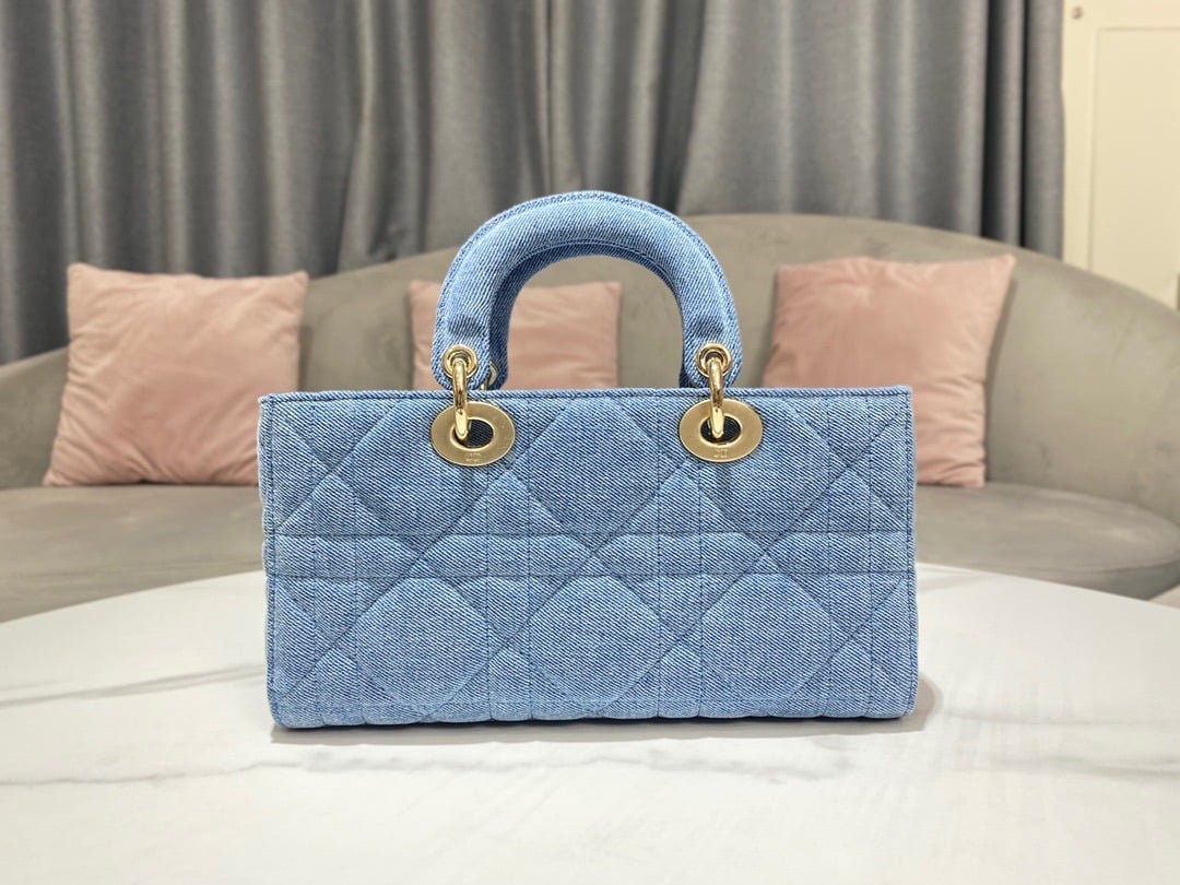1:1 Replica Christian Dior Lady D-Joy Bag Blue, For Women, Women’s Handbags 26cm/10in CD M0540WTJA_M928 - Image 8