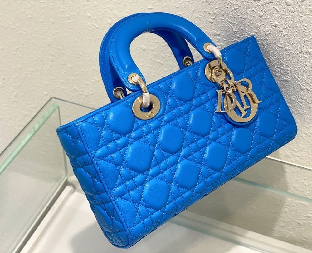 1:1 Replica Christian Dior Lady D-Joy Bag Blue, For Women, Women’s Handbags 26cm/10in CD