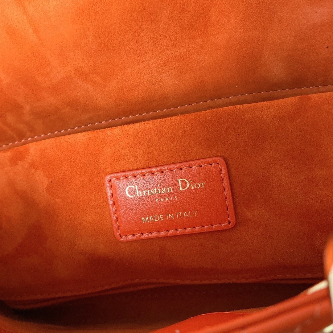 1:1 Replica Christian Dior Lady D-Joy Bag, Orange, For Women Women's Handbags, 26cm CD - Image 4