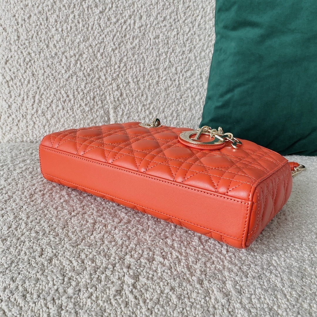 1:1 Replica Christian Dior Lady D-Joy Bag, Orange, For Women Women's Handbags, 26cm CD - Image 5