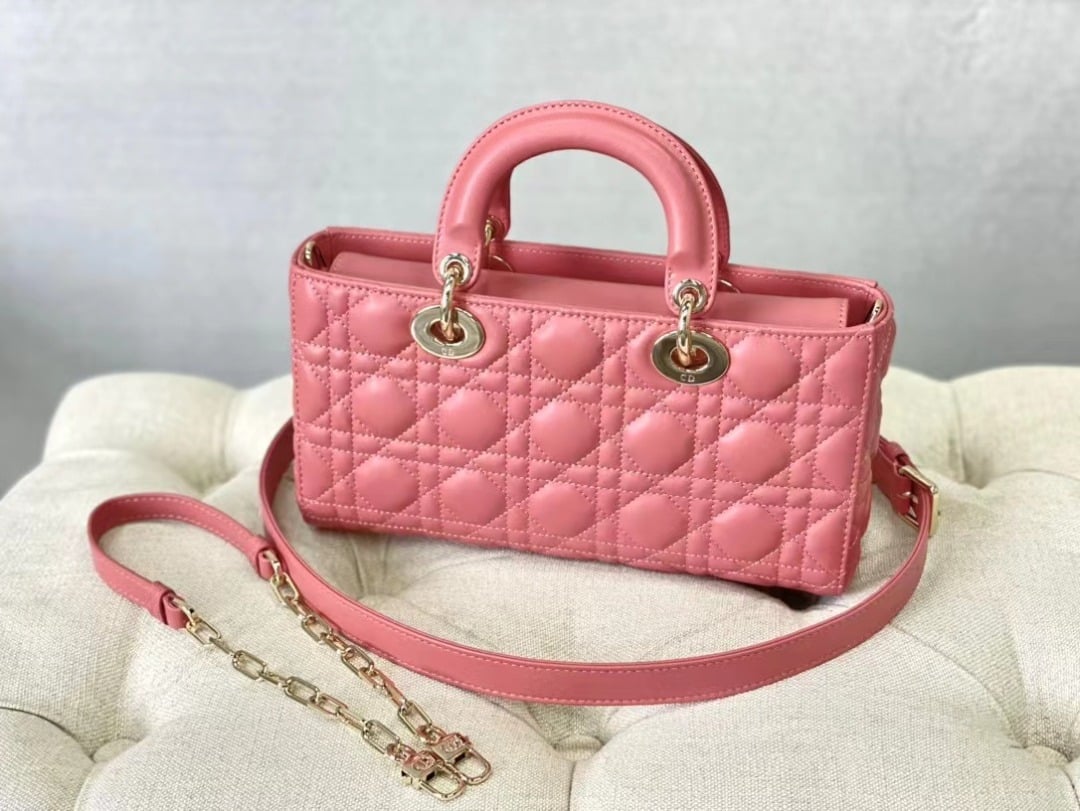1:1 Replica Christian Dior Lady D-Joy Bag Pink, For Women Women's Handbags, 26cm CD - Image 6
