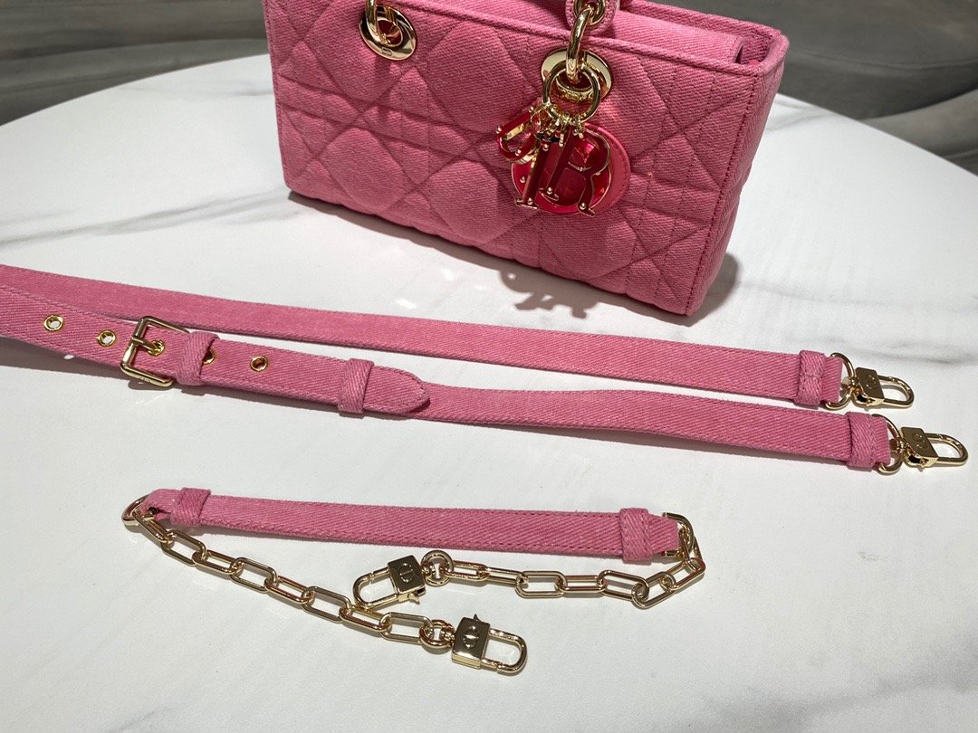 1:1 Replica Christian Dior Lady D-Joy Bag Pink, For Women Women’s Handbags 26cm/10in CD M0540WTJA_M929 - Image 7