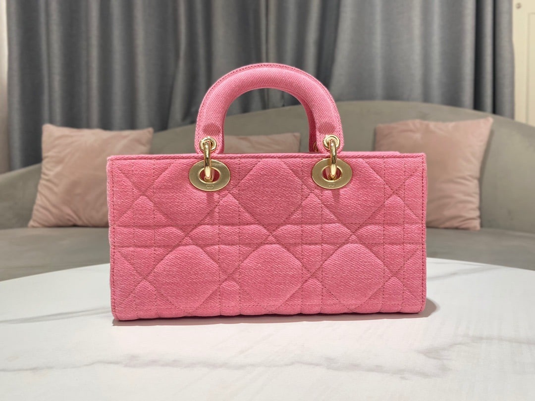 1:1 Replica Christian Dior Lady D-Joy Bag Pink, For Women Women’s Handbags 26cm/10in CD M0540WTJA_M929 - Image 3