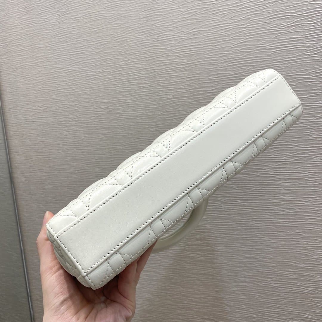 1:1 Replica Christian Dior Lady D-Joy Bag, White, For Women Women's Handbags, 26cm CD - Image 5