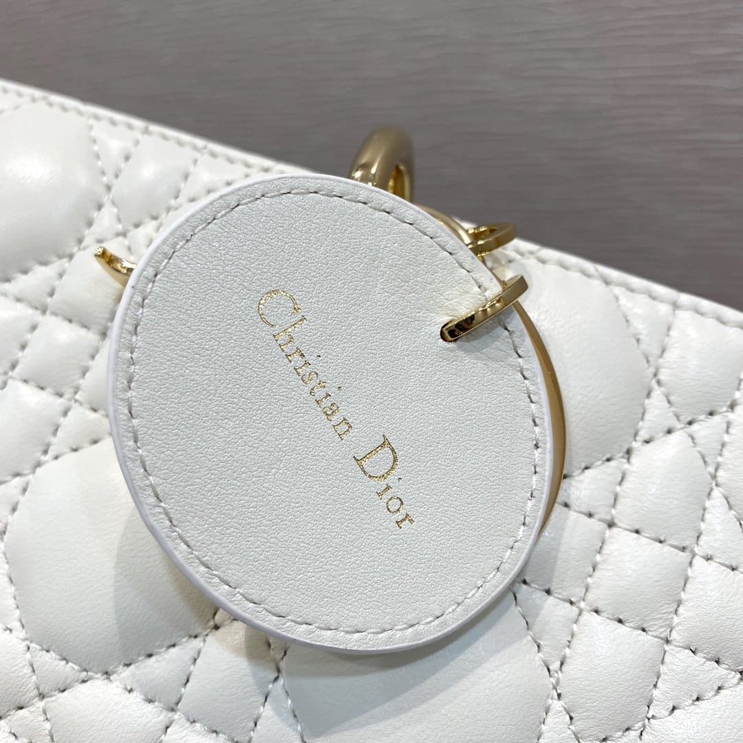 1:1 Replica Christian Dior Lady D-Joy Bag, White, For Women Women's Handbags, 26cm CD - Image 4