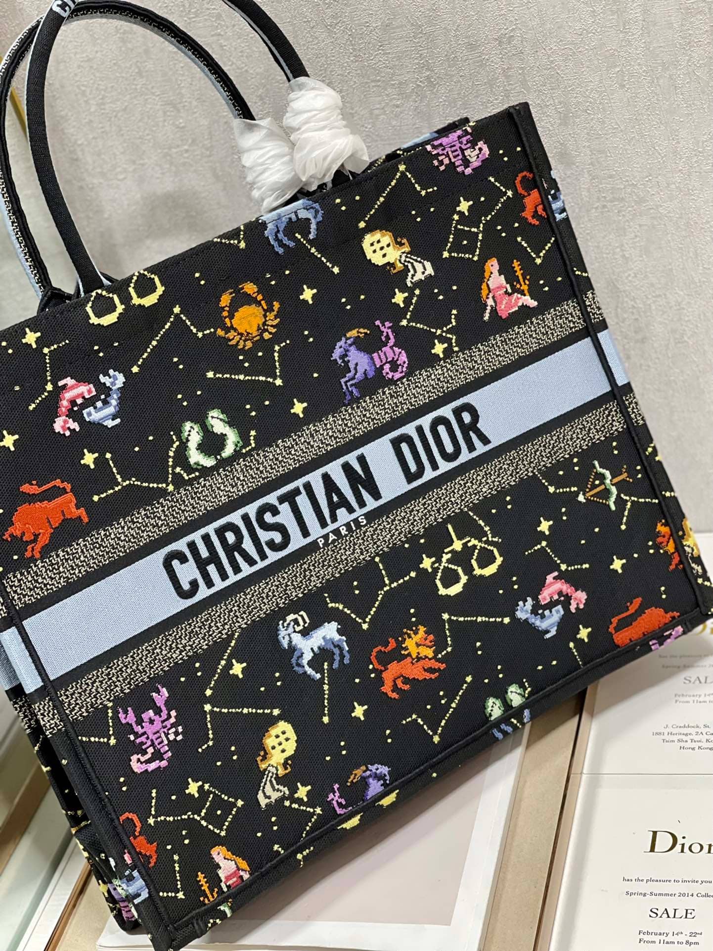 1:1 Replica Christian Dior Large Dior Book Tote Black, For Women, Women’s Handbags 16.5in/42cm CD - Image 5