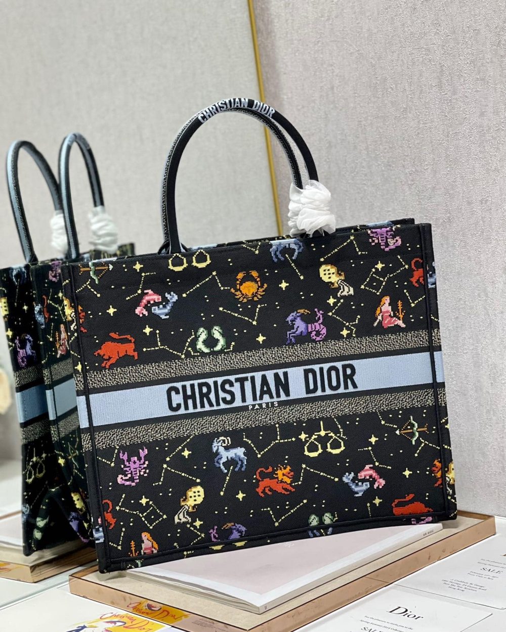 1:1 Replica Christian Dior Large Dior Book Tote Black, For Women, Women’s Handbags 16.5in/42cm CD